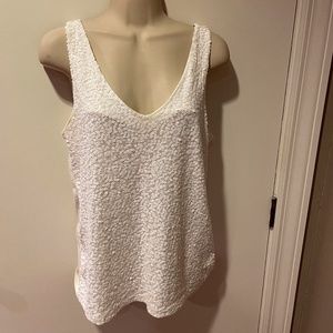 J Crew sequin cotton tank top